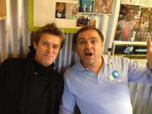 Alain Indria met Willem Dafoe