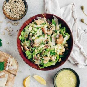 koken zonder bijkomen Caesarsalade