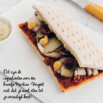 koken zonder bijkomen broodje Martino